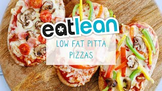 Low Fat Pitta Pizza Recipe  Eatlean [upl. by Egwin374]