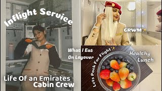 Emirates Crew Life On Flight🤍What I Eat On Layover✨✈️Vlog✨ [upl. by Floris]