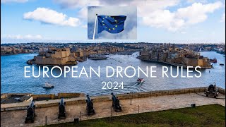 EU Drone Rules and Regulations 2024 EASA  Can You Fly in Europe [upl. by Crespi]