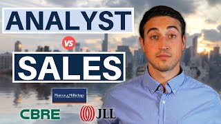 Analyst vs Sales Roles in CRE Where To Start [upl. by Aner20]