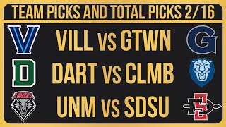 FREE College Basketball Picks Today 21624 CBB Picks NCAAB Betting Picks and Predictions [upl. by Gombach]