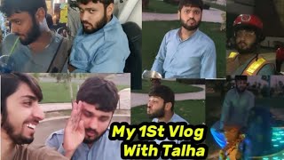 Part 1Talha ny hnsa hnsa k paghal kr diya😂talha ko boht mushkl sy vlog k liye mnayamy 1st vlog [upl. by Sitsuj433]