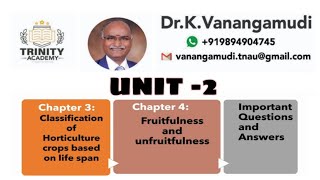 Horticulture Unit IIGrowth and Development Classification and Fruitfulness and Unfruitfulness [upl. by Crystie]