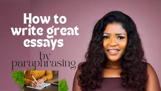 How to write great essays using paraphrasing techniques  IELTS [upl. by Leaj325]