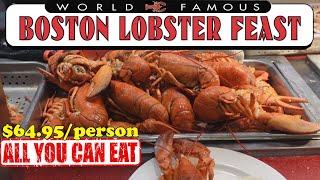 6495 for All You Can Eat LOBSTER Oyster Snow Crab Legs Blue Crab amp More  Boston Lobster Feast [upl. by Tine588]