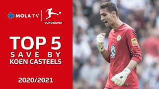 Bundesliga  Top 5 Saves by Koen Casteels 20202021 [upl. by Gayl]