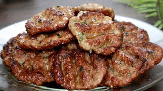 طبخ أسهل وأسرع وصفة كفته كباب بدون فرن مع الصوصات kofta kebab has never been so easy and delicious [upl. by Lorry694]