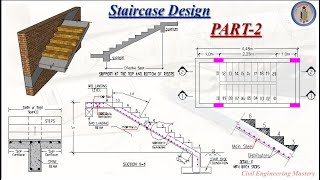 Design of Staircase  Design of RCC Staircase  SP34Reinforcement Detailing [upl. by Henning120]