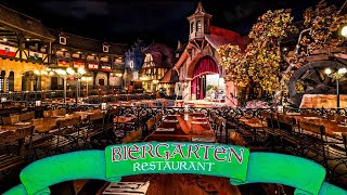 Biergarten Restaurant in Epcot From Pretzels to Polkas Dive into This Festive German Atmosphere [upl. by Vincentia]