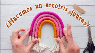 Tutorial para el kit de arcoiris macramé  Embarrilado textil  DIY  Nushu textiles [upl. by Carny124]