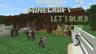 Finally we got Cows Minecraft Lets build a zoo Ep 5 The barn is finished [upl. by Yttisahc]