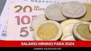 GOBIERNO ANUNCIA SUBIDA DEL SALARIO MÍNIMO PARA 2024 [upl. by Ronacin881]