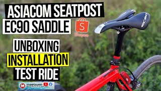 EC90 Saddle Asiacom Seatpost Carbon maetsuen [upl. by Retnyw448]