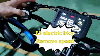 E5 adult electric bike Remove speed limit [upl. by Christophe]