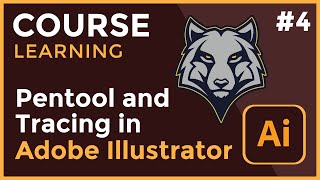 Pentool and Tracing with Pentool l Learning 4 l Adobe Illustrator Course [upl. by Mckinney]