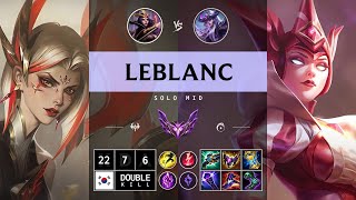 LeBlanc Mid vs Syndra Legendary  KR Master Patch 1415 [upl. by Hagen]