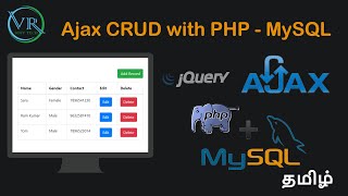 jQuery Ajax CRUD with PHP  MySQL in Tamil [upl. by Oniskey338]