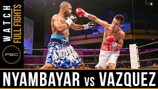 Nyambayar vs Vazquez FULL FIGHT July 15 2016  PBC on ESPN [upl. by Jeaz620]