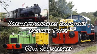 Northamptonshire Ironstone Railway Trust 50th Anniversary event 29092024 featuring 4 locos [upl. by Artnoed738]