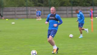 BEHINDTHESCENES ROONEYS FIRST TRAINING SESSION [upl. by Bastien605]