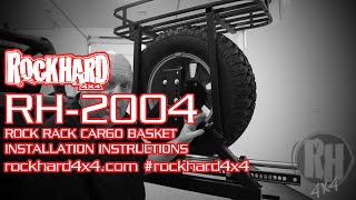 RH2004 – Rear Bumper Rock Rack Cargo Basket – Install Instructions Video by Rock Hard 4x4 [upl. by Conlee]