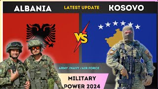 Albania vs Kosovo Military Power comparison 2024 [upl. by Noval420]