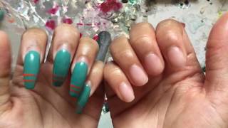 HOW TO PROPERLY REMOVE YOUR ACRYLIC NAILS AT HOME  NO DAMAGE amp KEEP YOUR LENGTH [upl. by Ailimaj]