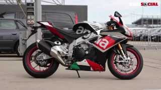 Aprilia RSV4RF TRACK TEST  Bike Social [upl. by Aierbma]