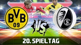 BORUSSIA DORTMUND vs SC FREIBURG 22  Orakel 20 Spieltag [upl. by Cariotta404]