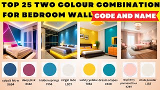 2024 New Two Colour Combination For bedroom colour design 2024  Asian Paint Colour Combination Code [upl. by Derag305]