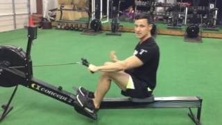 Concept 2 rower technique [upl. by Yorgo407]