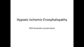 Hypoxic Ischemic Encephalopathy HIE [upl. by Ycniuq444]