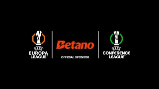 Betano é a patrocinadora oficial da Europa League amp Conference League [upl. by Oirasan]