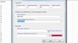 How to easily create an indented hierarchy list in Excel [upl. by Eiboj361]