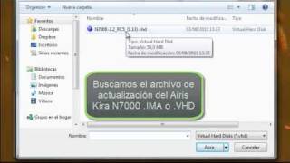 Videotutorial Instalación de Android en Airis Kira N7000 [upl. by Leugar]