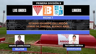 LOS ANDES VS LINIERS  B METRO FECHA 7  TRANSMISIÓN EN VIVO [upl. by Adnoral]