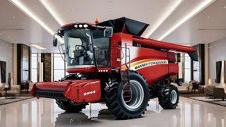 Unleashing the BEAST The 2025 Massey Ferguson 9895 Combine in Action [upl. by Dolloff324]