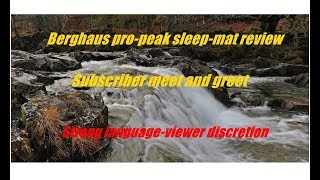 BERGHAUS PEAKPRO INSULATED SLEEPMAT REVIEW [upl. by Gneh]