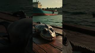 Mythical Sea Monster Captured in Realistic 4K Short  Sailor’s Dark Journey shorts ai [upl. by Ocirderf]