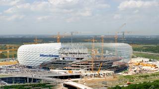 Allianz Arena Munich Germany time lapse  panTerra [upl. by Ahteral]