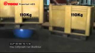 Platztest burst and puncture proof test TOGU Powerball ABS vs herkömmlicher Gymnastikball [upl. by Ahsyen]