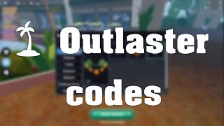 Roblox  Outlaster codes 2020 [upl. by Wolliw837]