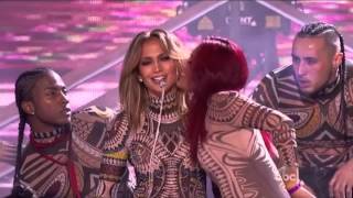 Jennifer Lopez Pop Medley AMAs 2015 Full Performance [upl. by Llenor]