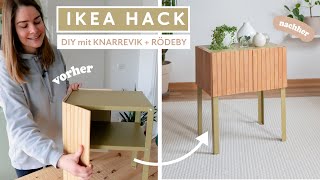 Ikea Hack mit KNARREVIK und RÖDEBY  DIY Beistelltisch mit Türen [upl. by Bittner]