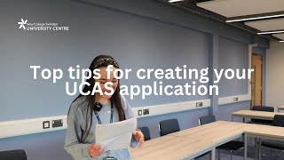 Top Tips for Creating Your UCAS Application  New College Swindon University Centre [upl. by Lawrence]