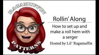 Rollin Along 1034d serger rolled hem [upl. by Leryt]