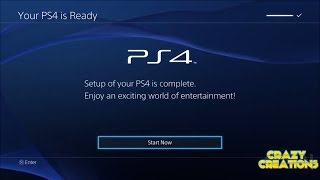 Playstation 4  Initial Startup Screen [upl. by Eceerehs]