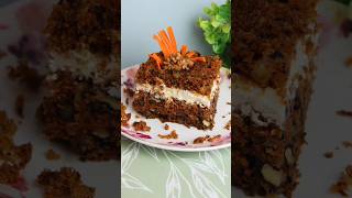 🥕Pyszne ciasto marchewkowe z orzechami i kremem  Przepis cake ciasto recipe baking [upl. by Hilar]