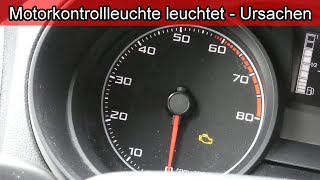 Motorkontrollleuchte leuchtet oder blinkt – Ursachen MKL Motorzeichen leuchtet Gelb oder Rot Orange [upl. by Duggan517]