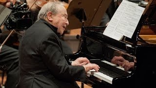 Menahem Pressler making his debut with the Berliner Philharmoniker [upl. by Wilone205]